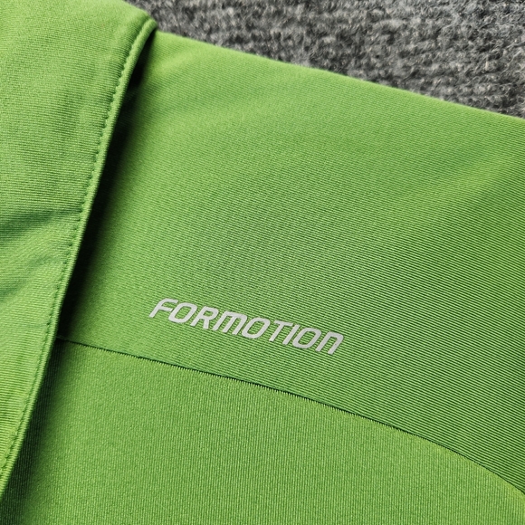 Adidas Climacool Formotion Mens XL Athletic Short Sleeve Green Polo Shirt - Picture 3 of 13